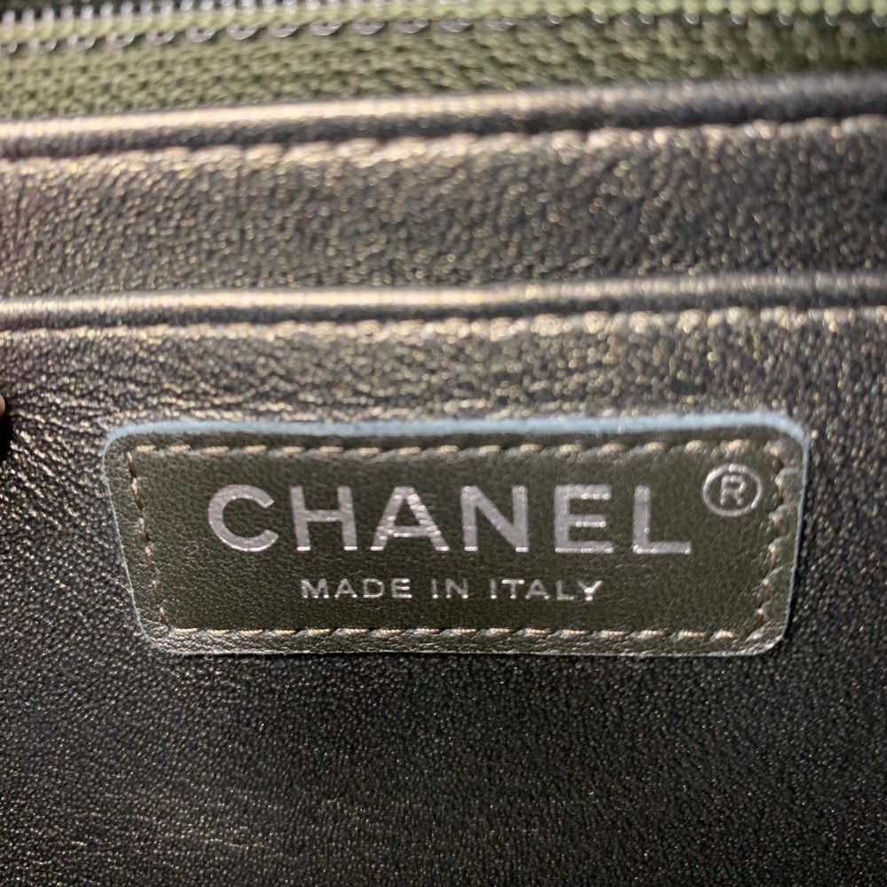 ❌❌ CHANEL 17S Metallic Charcoal Square Classic Caviar Mini Quilt Flap Bag CC RHW - Picture 14 of 17